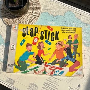 Vintage 1966 Slap Stick Milton Bradley Board Game